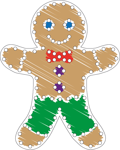 Dotimals Gingerbread Boy - in partnership with Showlights